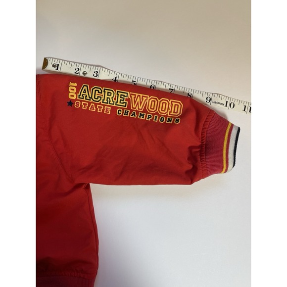 Vintage Winnie The Pooh Red Hooded Jacket "Disney Baby" 18M Football Patch - Picture 14 of 16